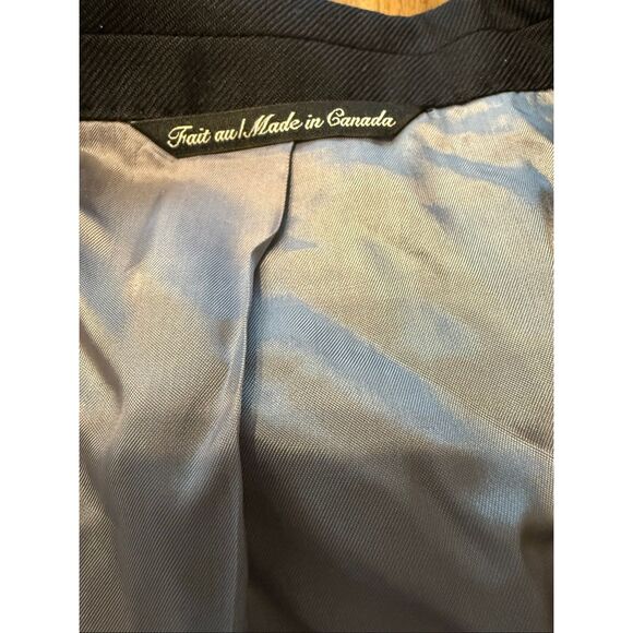 JACK VICTOR 100% CASHMERE Navy Blue BLAZER JACKET SPORT COAT 44R - Picture 3 of 8